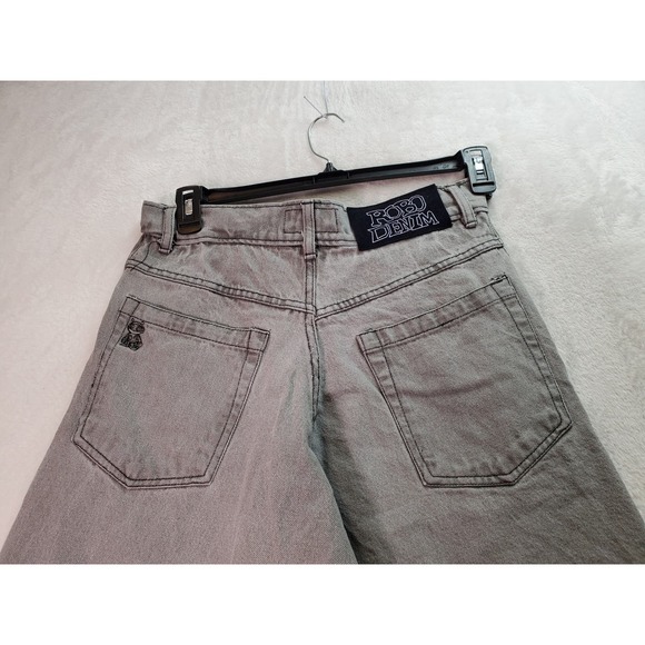 DIGITS 238 Shorts Mens Size 28 Gray Robo Denim 5-Pockets Design Flat Front‎ Logo - Picture 5 of 9